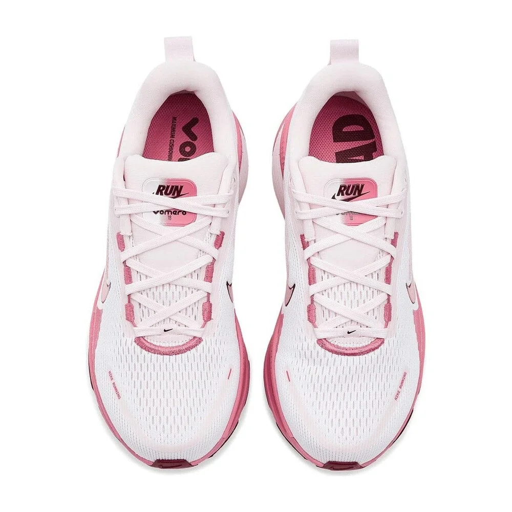 Nike Women's Running Vomero 18 in and Pink White/Peony/Pearl Pink/Team Red
